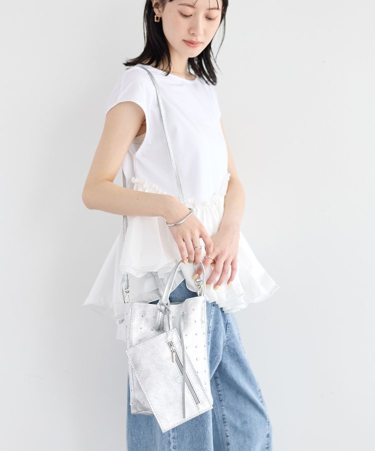 YECCA VECCA「【MILLELA FIRENZE】スタッズミニトート」|トートバッグ|