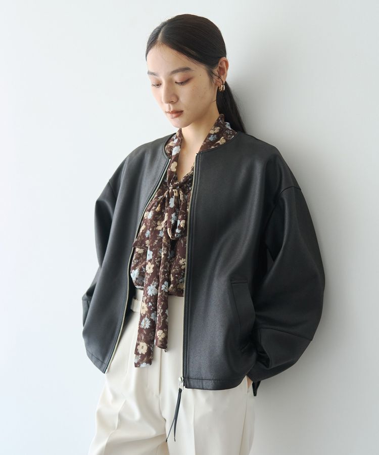 YECCA VECCA「フラワー柄シアーボウタイブラウス」|シャツ・ブラウス|