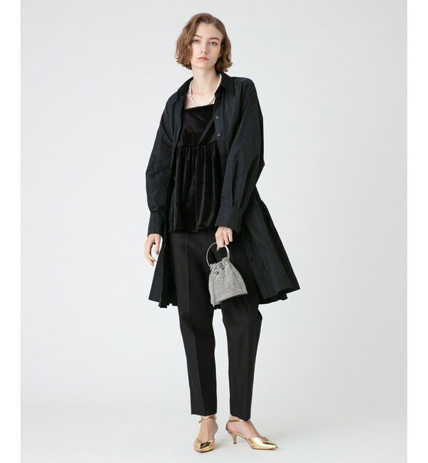 LOULOU WILLOUGHBY「【LOULOU WILLOUGHBY】タフタギャザーミニワンピース」|ワンピース|