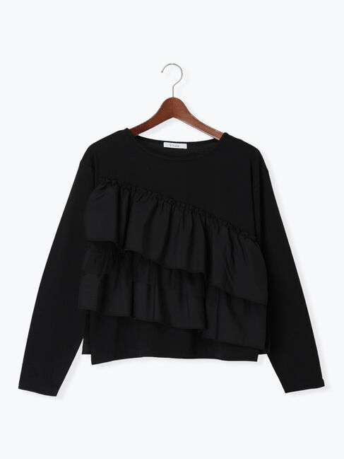 Te chichi「フリルドッキングロンT」|Tシャツ・カットソー|