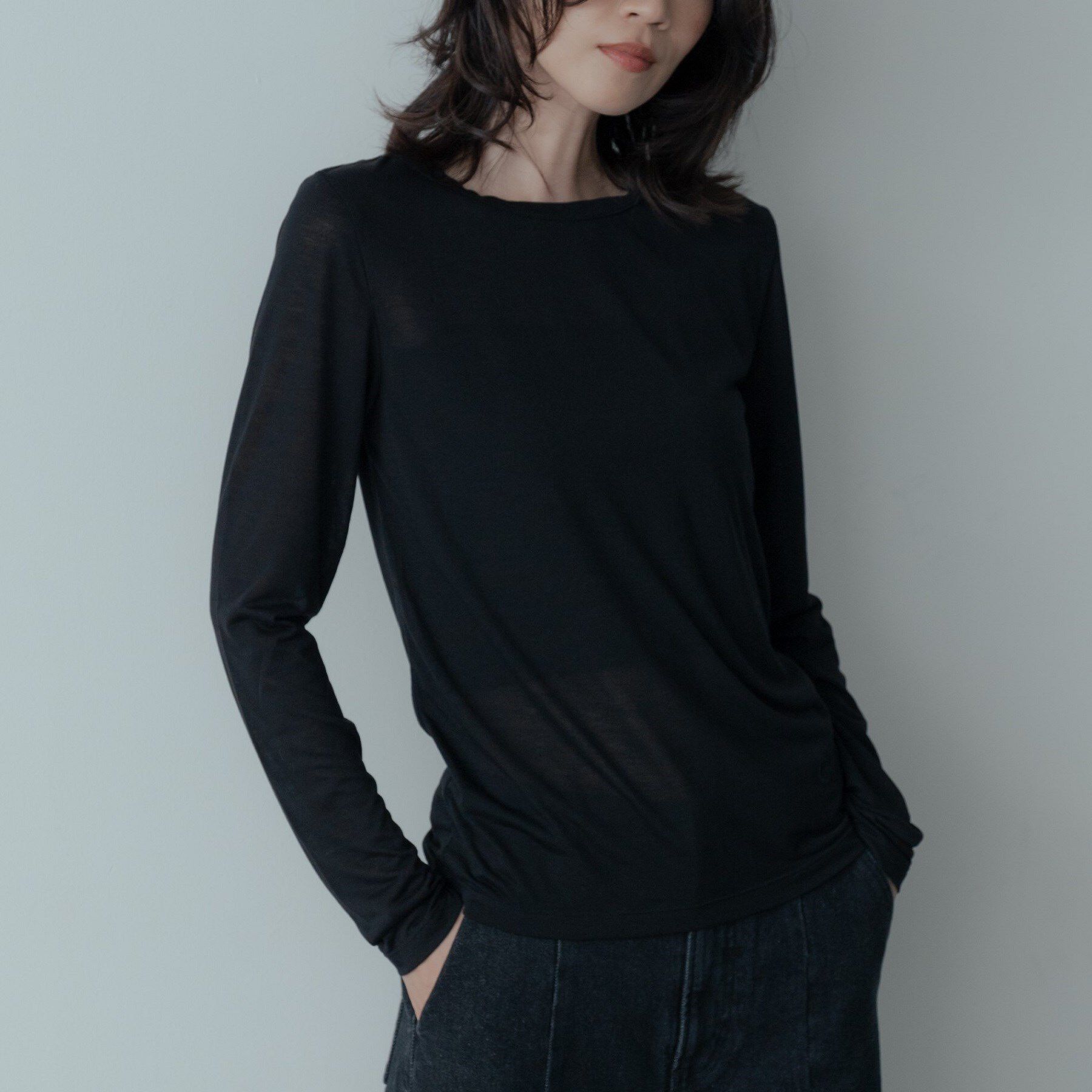 GALLEST「シグネチャーシアーロンT」|Tシャツ・カットソー|ブラック(019)