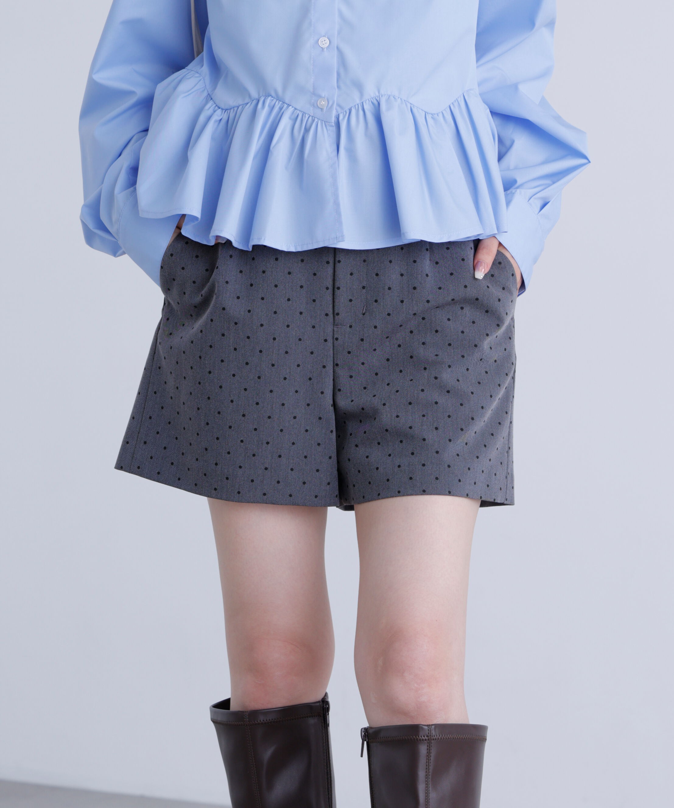  「〈セットアップ対応〉ハイウエストショートパンツ」|その他|