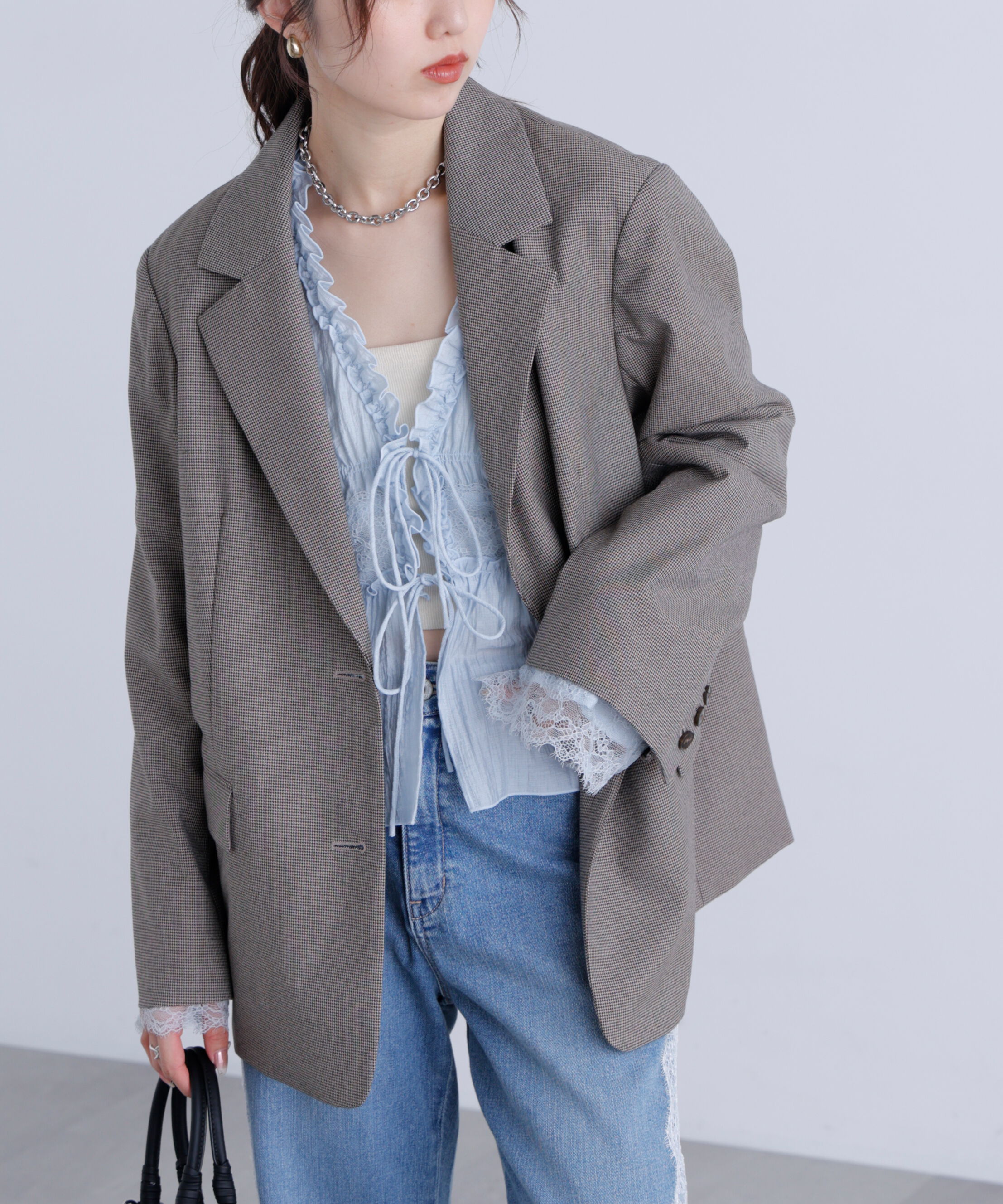  「〈セットアップ対応〉オーバーサイズシングルジャケット」|その他|