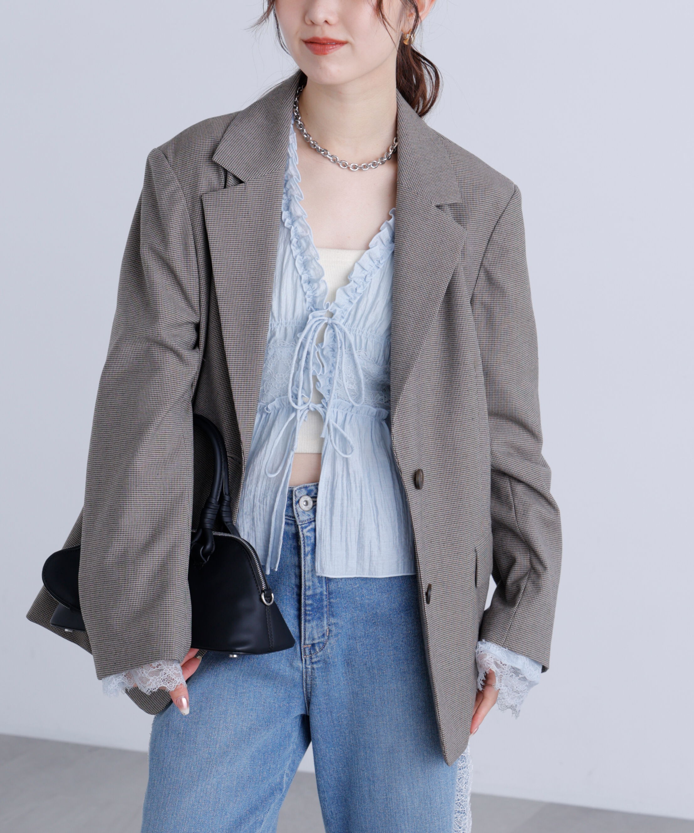  「〈セットアップ対応〉オーバーサイズシングルジャケット」|その他|