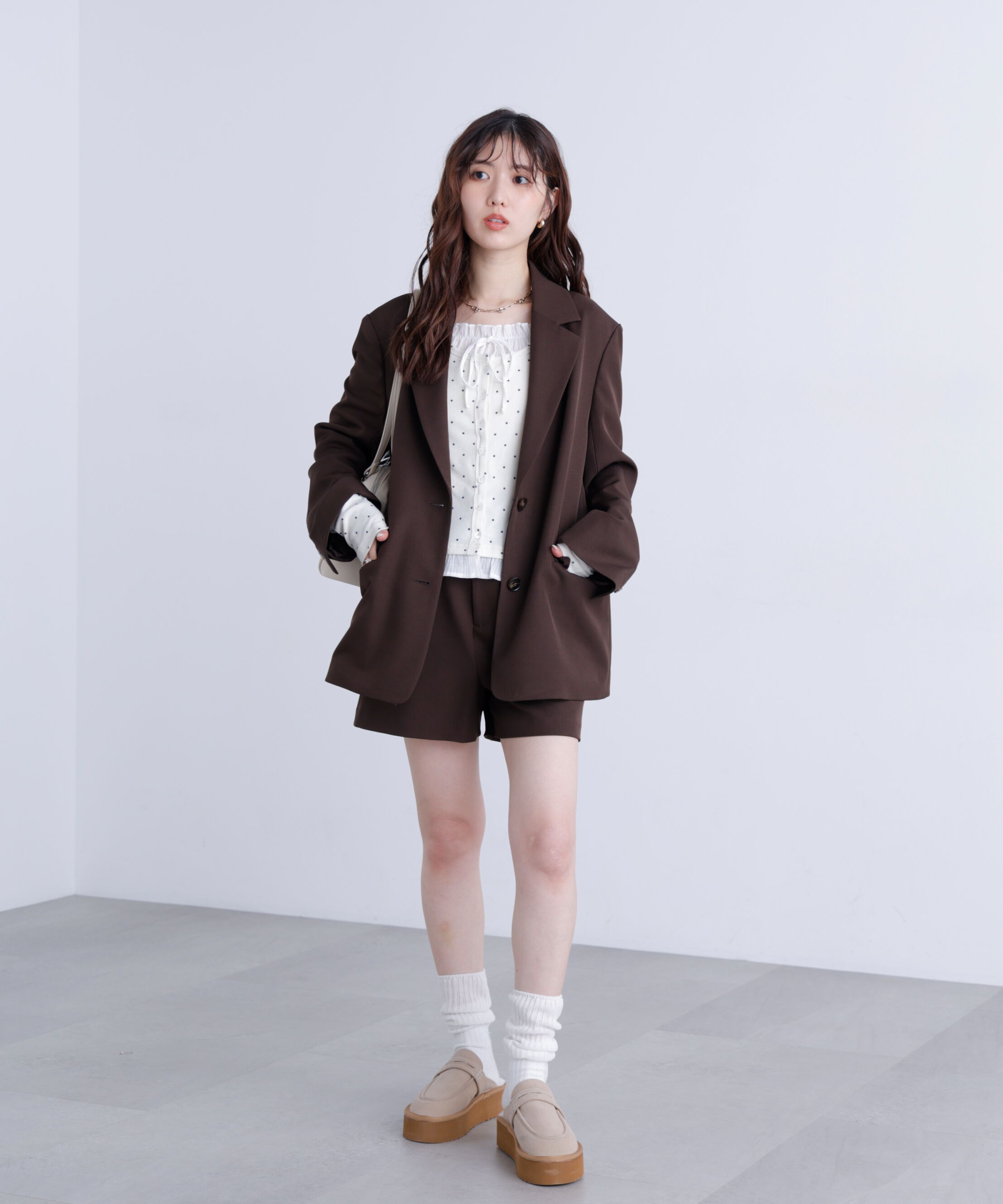  「〈セットアップ対応〉オーバーサイズシングルジャケット」|その他|