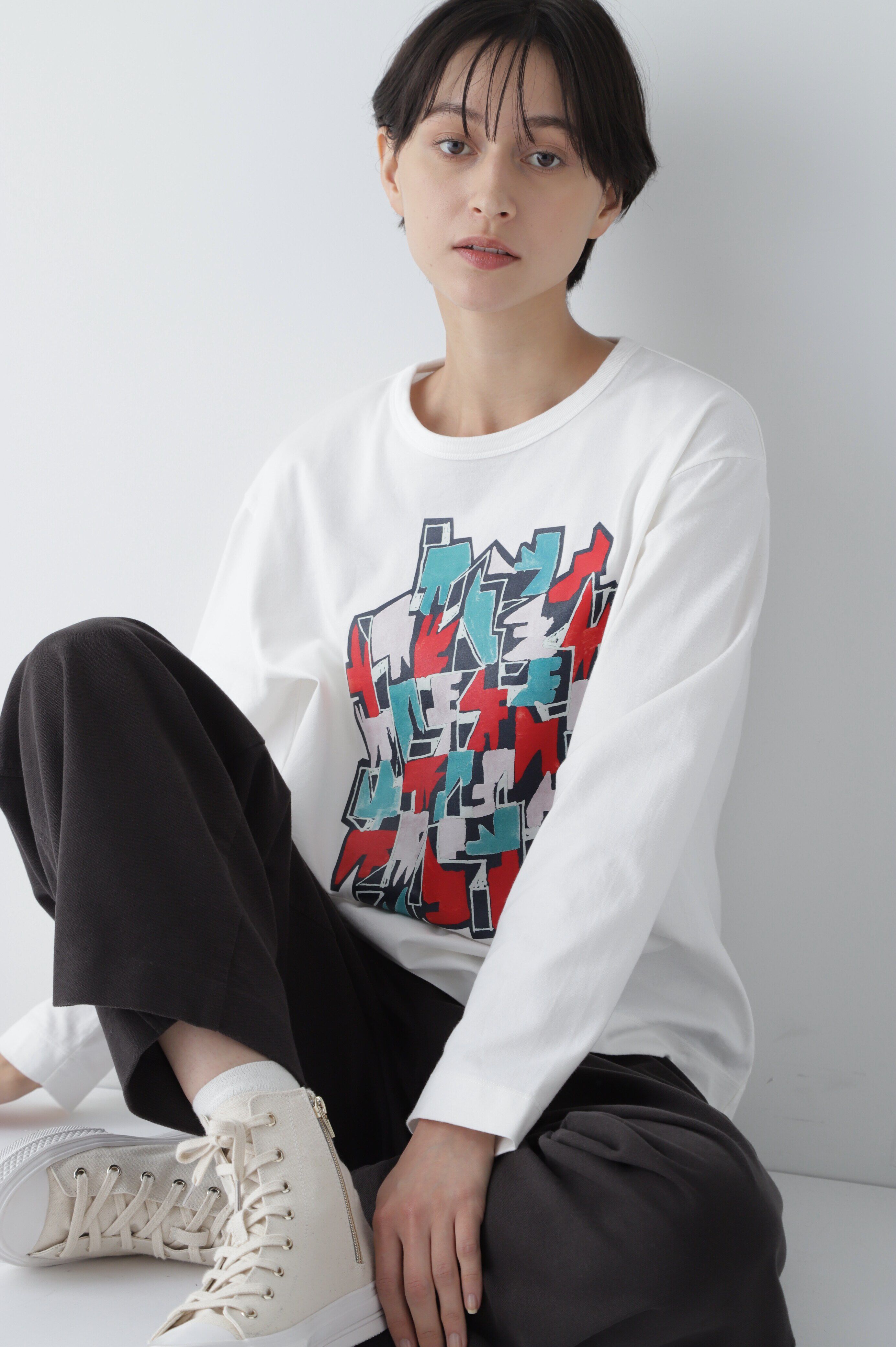  「◆アートプリントＴシャツ」|Tシャツ・カットソー|レッド系3