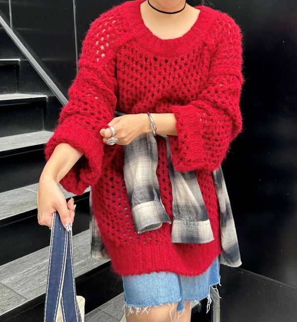 archives「＜Ｌｔｄ．＞ＯＶＥＲ　ＭＥＳＨ　ＫＮＩＴ」|ニット・セーター|