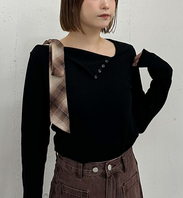 archives「肩リボンワンショルカットＴＯＰＳ」|Tシャツ・カットソー|