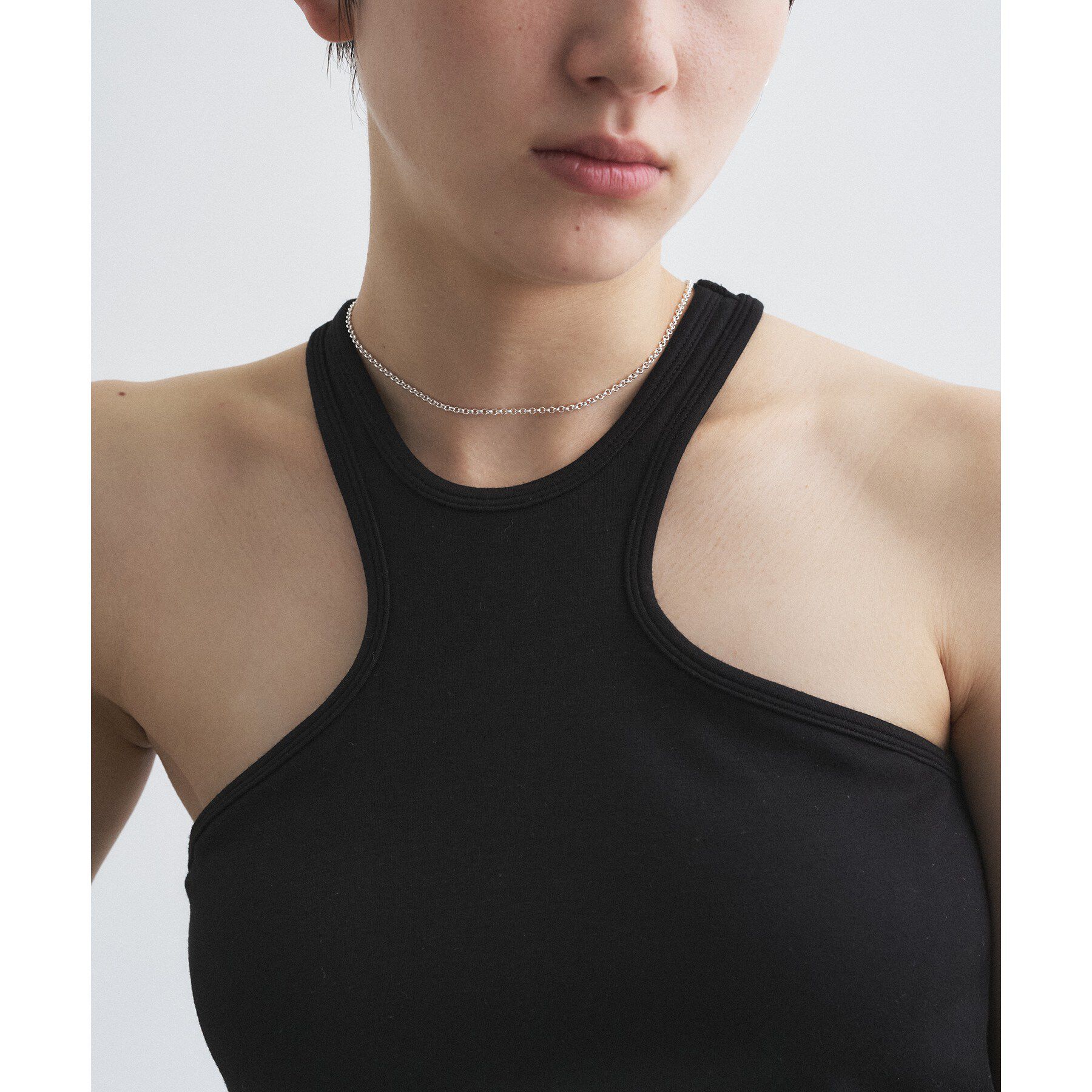 CODE A「soierie｜Ornaments slim lariat」|ネックレス|