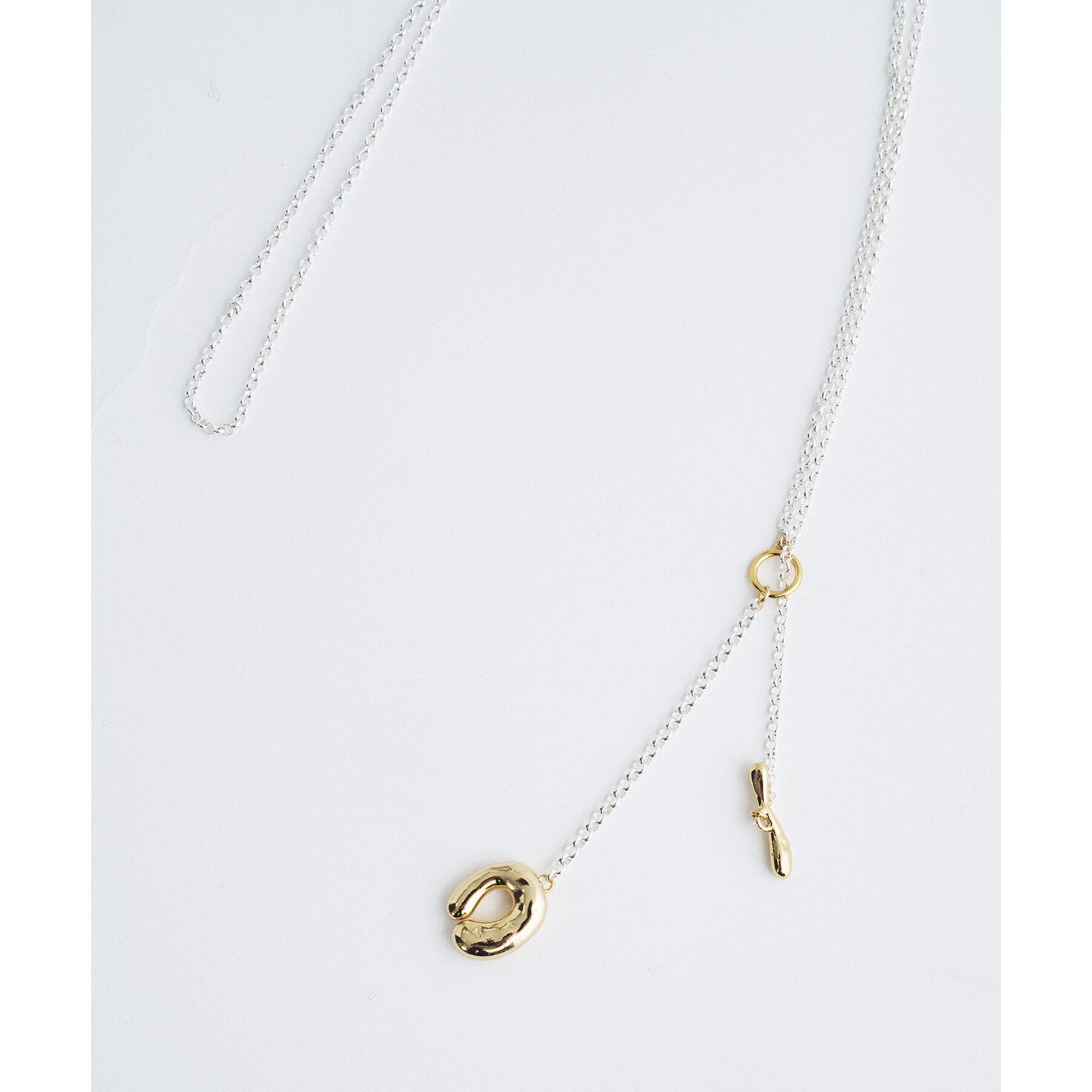 CODE A「soierie｜Ornaments slim lariat」|ネックレス|