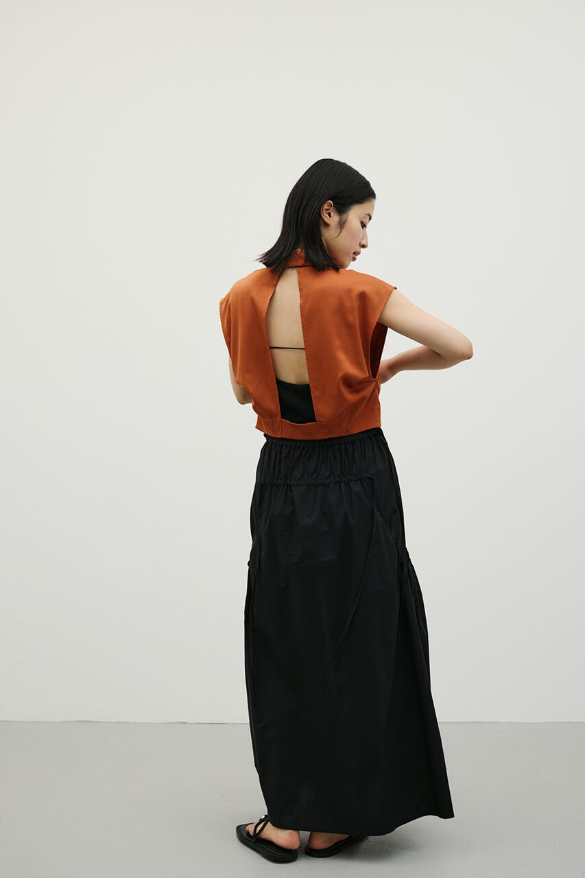 STYLEMIXER「ワッシャーサテンバックオープンシャツ」|シャツ・ブラウス|
