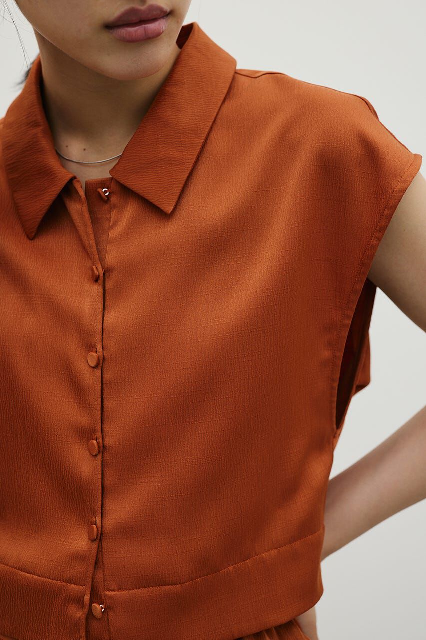 STYLEMIXER「ワッシャーサテンバックオープンシャツ」|シャツ・ブラウス|