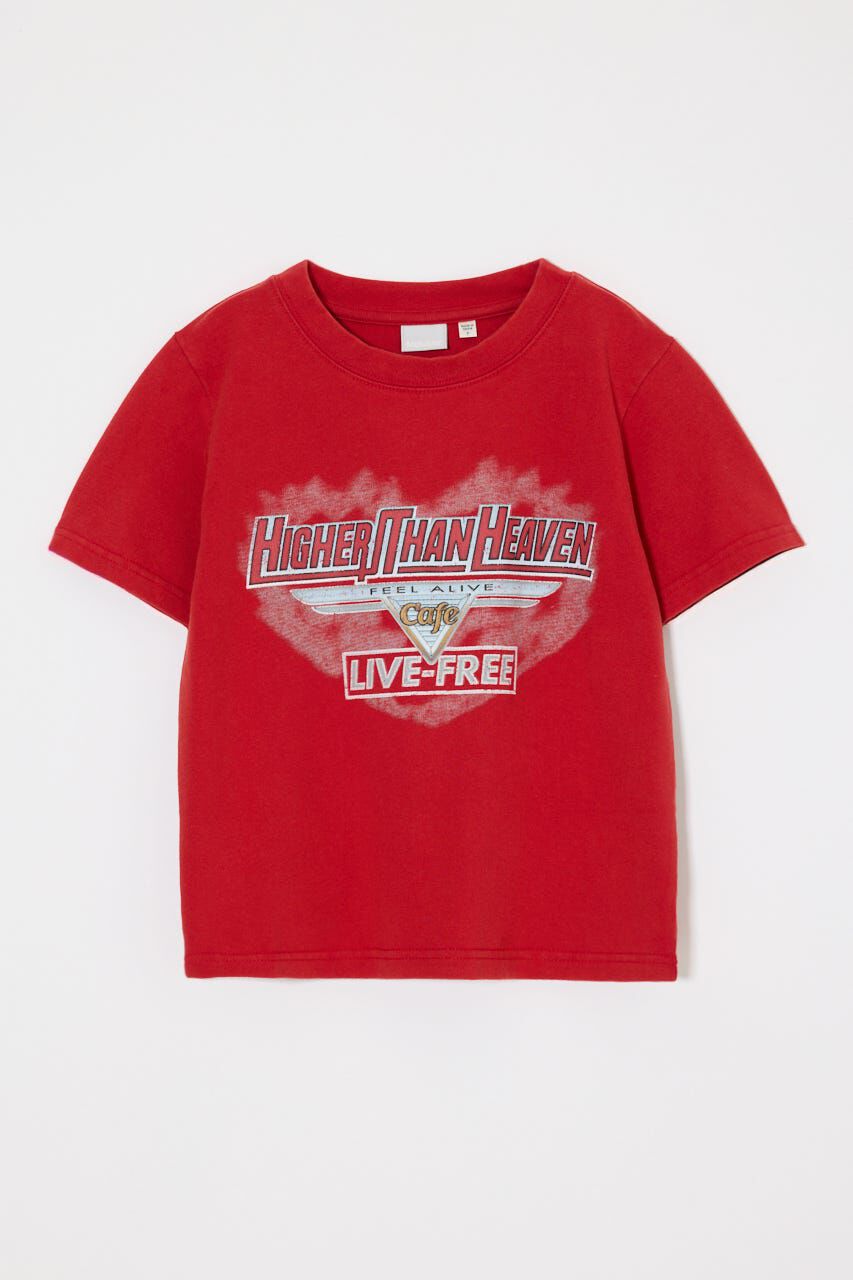 MOUSSY「COMPACT ROCK Tシャツ」|Tシャツ・カットソー|RED