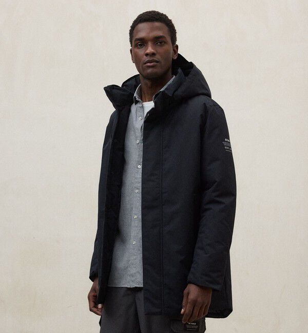 ECOALF「PARKO UTO コート / PARKOALF JACKET MAN」|ブルゾン・スタジャン|黒