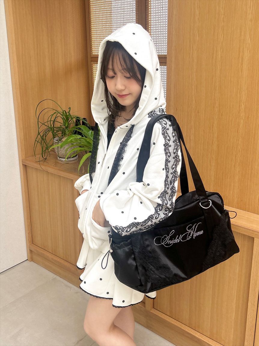 SNIDEL HOME「【WEB限定カラーあり】ビジューロゴキャリーオンバッグ」|トートバッグ|