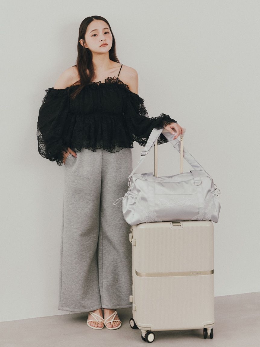 SNIDEL HOME「【WEB限定カラーあり】ビジューロゴキャリーオンバッグ」|トートバッグ|