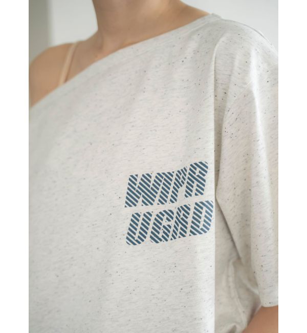 Ungrid「WAIPER別注 オフショルロゴTee」|Tシャツ・カットソー|