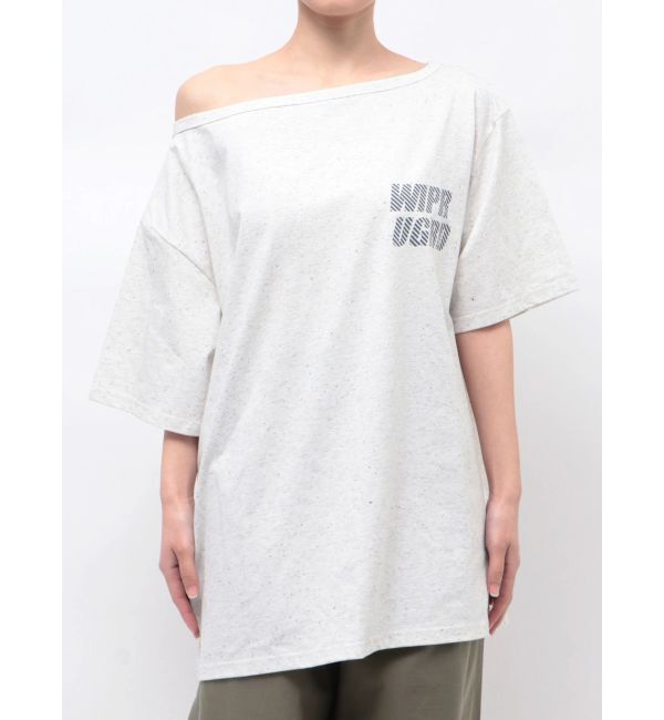 Ungrid「WAIPER別注 オフショルロゴTee」|Tシャツ・カットソー|
