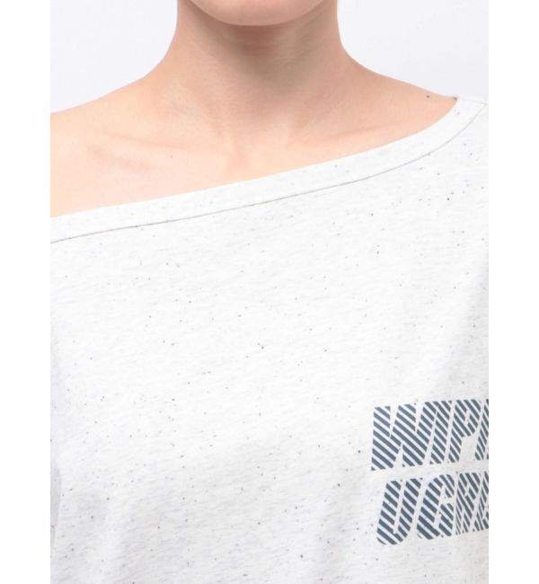 Ungrid「WAIPER別注 オフショルロゴTee」|Tシャツ・カットソー|