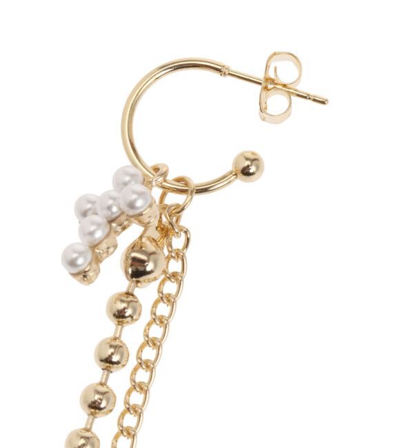 EVRIS「CROSS MOTIF CHAIN ピアス」|ピアス|