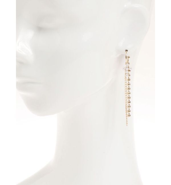EVRIS「CROSS MOTIF CHAIN ピアス」|ピアス|
