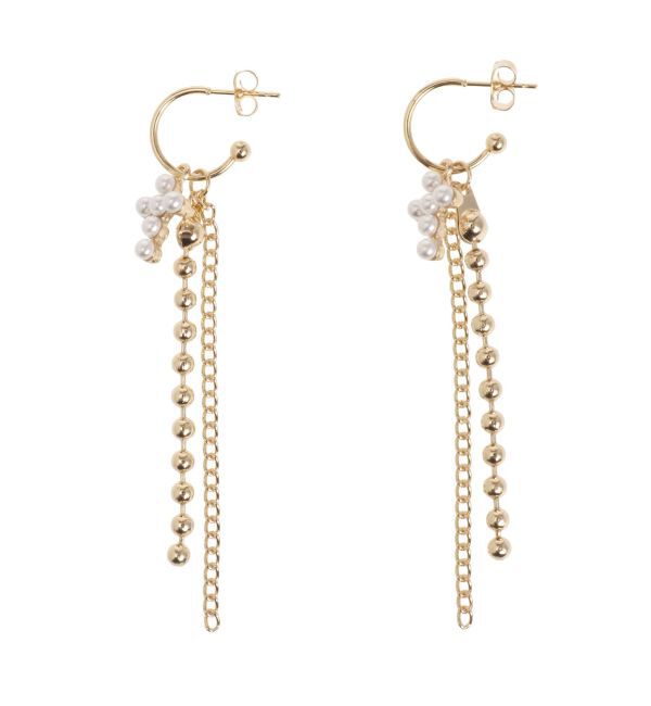 EVRIS「CROSS MOTIF CHAIN ピアス」|ピアス|