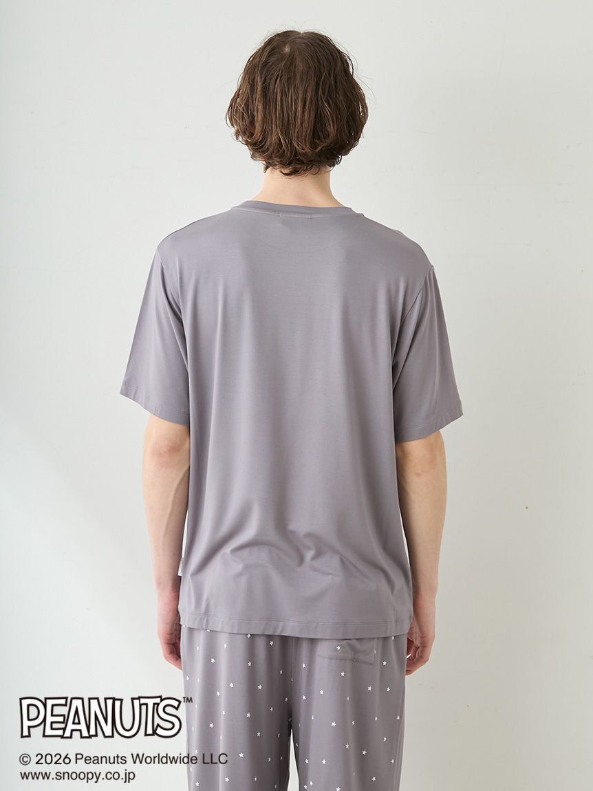 GELATO PIQUE HOMME「【PEANUTS】【HOMME】【接触冷感】ワンポイントTシャツ」|ルームウェア|