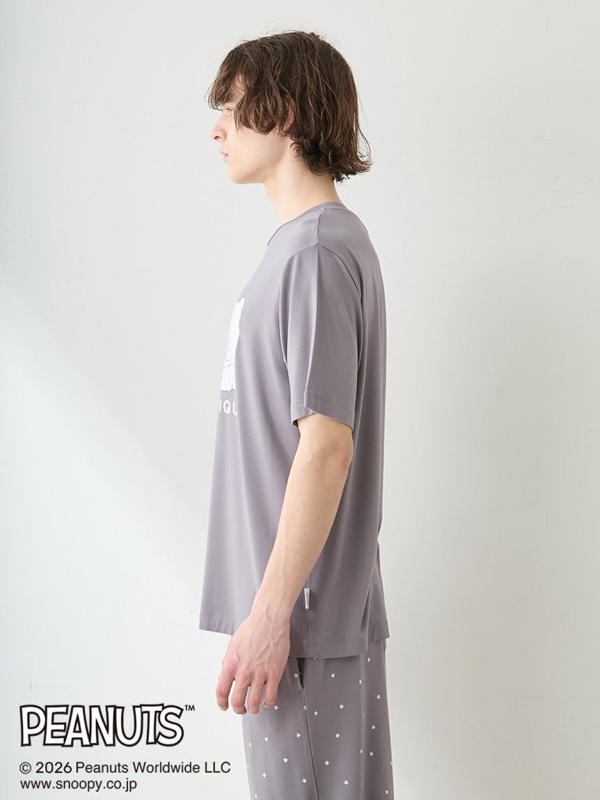 GELATO PIQUE HOMME「【PEANUTS】【HOMME】【接触冷感】ワンポイントTシャツ」|ルームウェア|