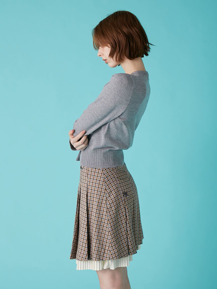 LILY BROWN「【LILY BROWN&times;Hearts2Hearts】エンブレム刺繍カーディガン」|カーディガン|