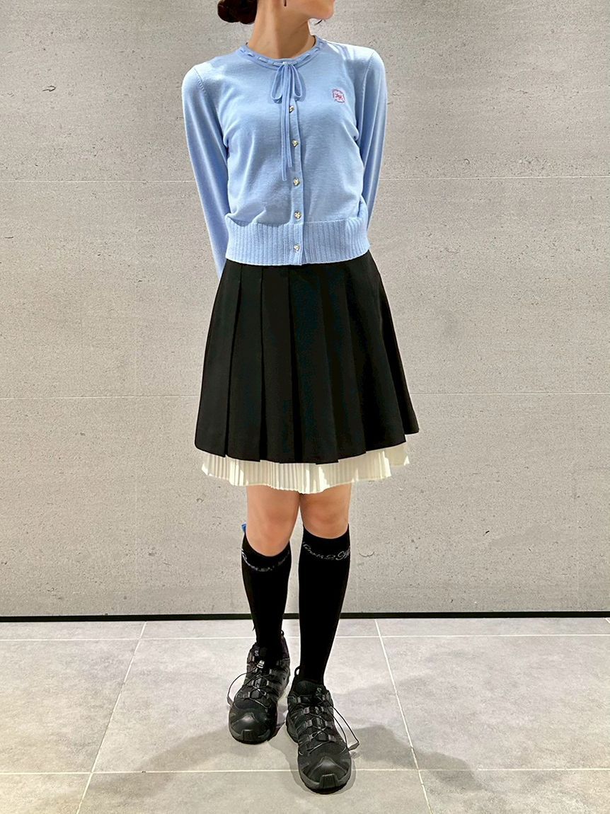 LILY BROWN「【LILY BROWN&times;Hearts2Hearts】エンブレム刺繍カーディガン」|カーディガン|