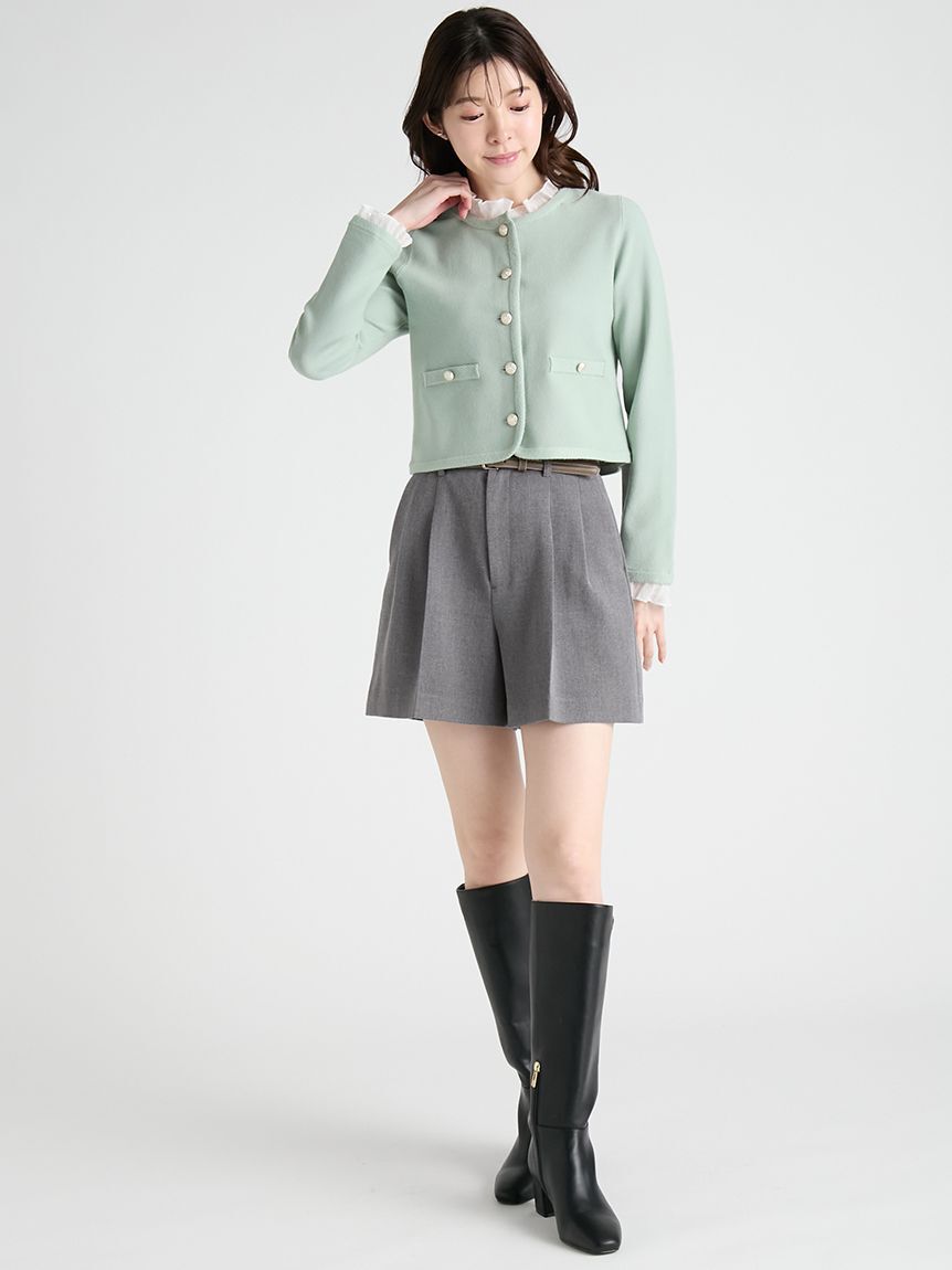 CELFORD「【WASHABLE】フリルデタッチャブルカーディガン」|カーディガン|