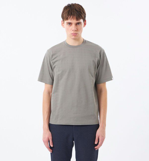 MACKINTOSH PHILOSOPHY「半袖クルーネックTシャツ リンクスシャドーボーダー」|Tシャツ・カットソー|
