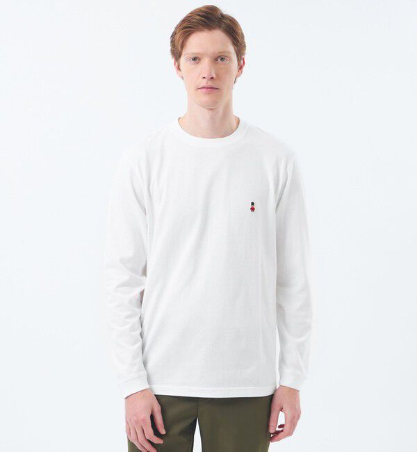 MACKINTOSH PHILOSOPHY「【WEB&一部店舗限定】BUCKINGHAM BEAR 5.6オンス天竺 クルーネックロンＴ」|Tシャツ・カットソー|ホワイト