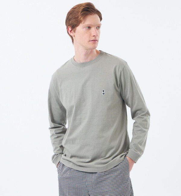 MACKINTOSH PHILOSOPHY「【WEB&一部店舗限定】BUCKINGHAM BEAR 5.6オンス天竺 クルーネックロンＴ」|Tシャツ・カットソー|グレー2