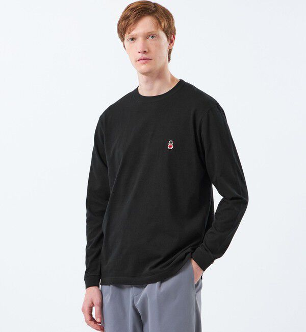 MACKINTOSH PHILOSOPHY「【WEB&一部店舗限定】BUCKINGHAM BEAR 5.6オンス天竺 クルーネックロンＴ」|Tシャツ・カットソー|ブラック