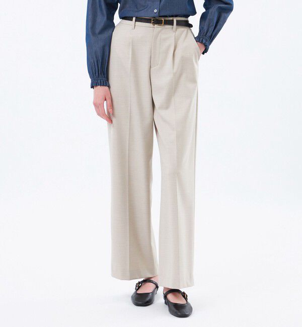 MACKINTOSH PHILOSOPHY「【MP STANDARD TROUSERS 001 WIDE FIT】WARM TWILL製」|その他|ベージュ