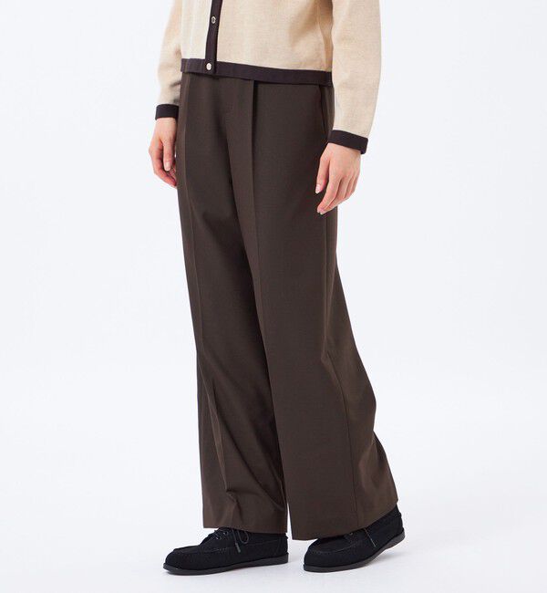 MACKINTOSH PHILOSOPHY「【MP STANDARD TROUSERS 001 WIDE FIT】WARM TWILL製」|その他|ブラウン