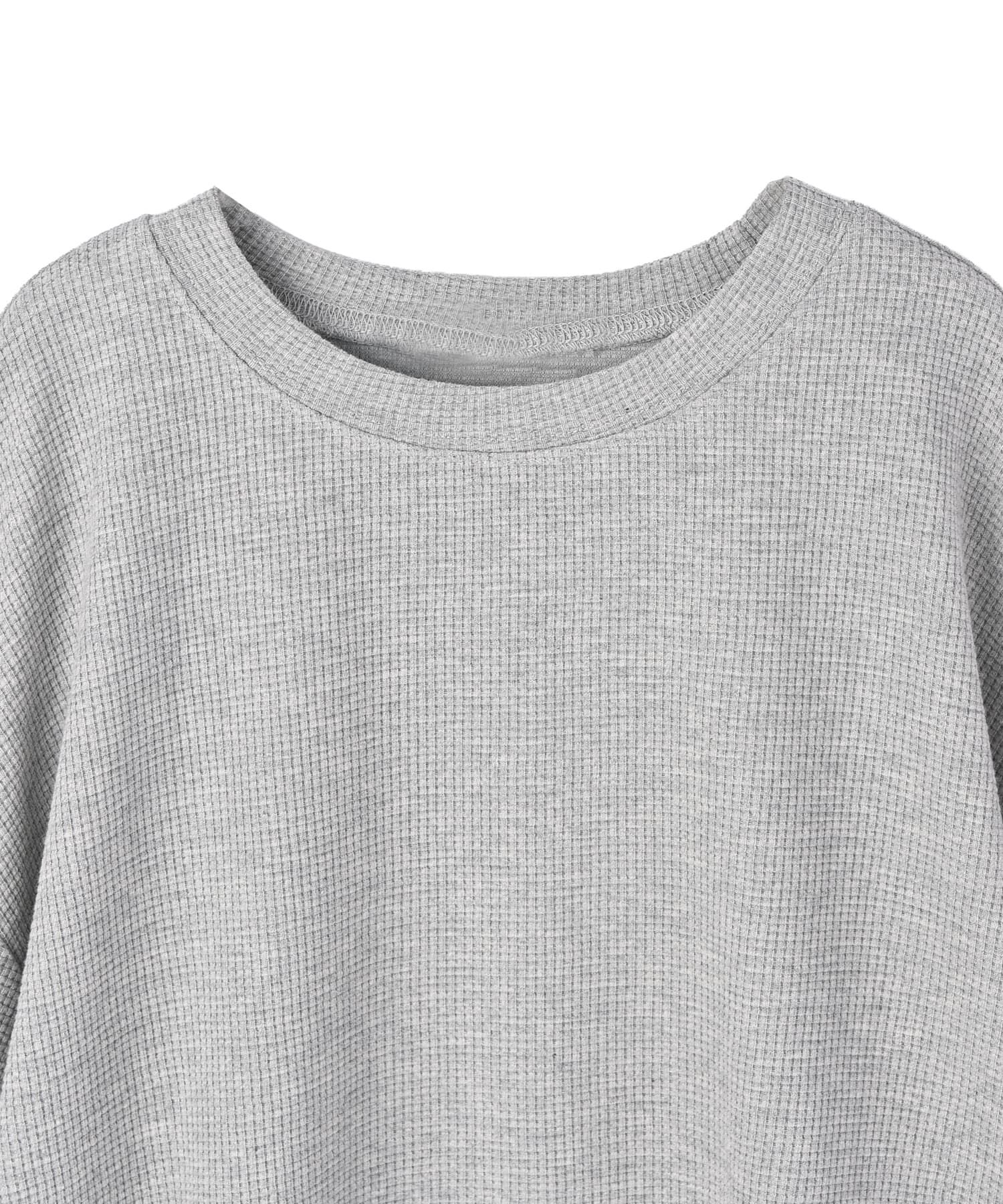 STYLE DELI「【DELI by】ふんわりワッフル素材のリラックスプルオーバー」|Tシャツ・カットソー|