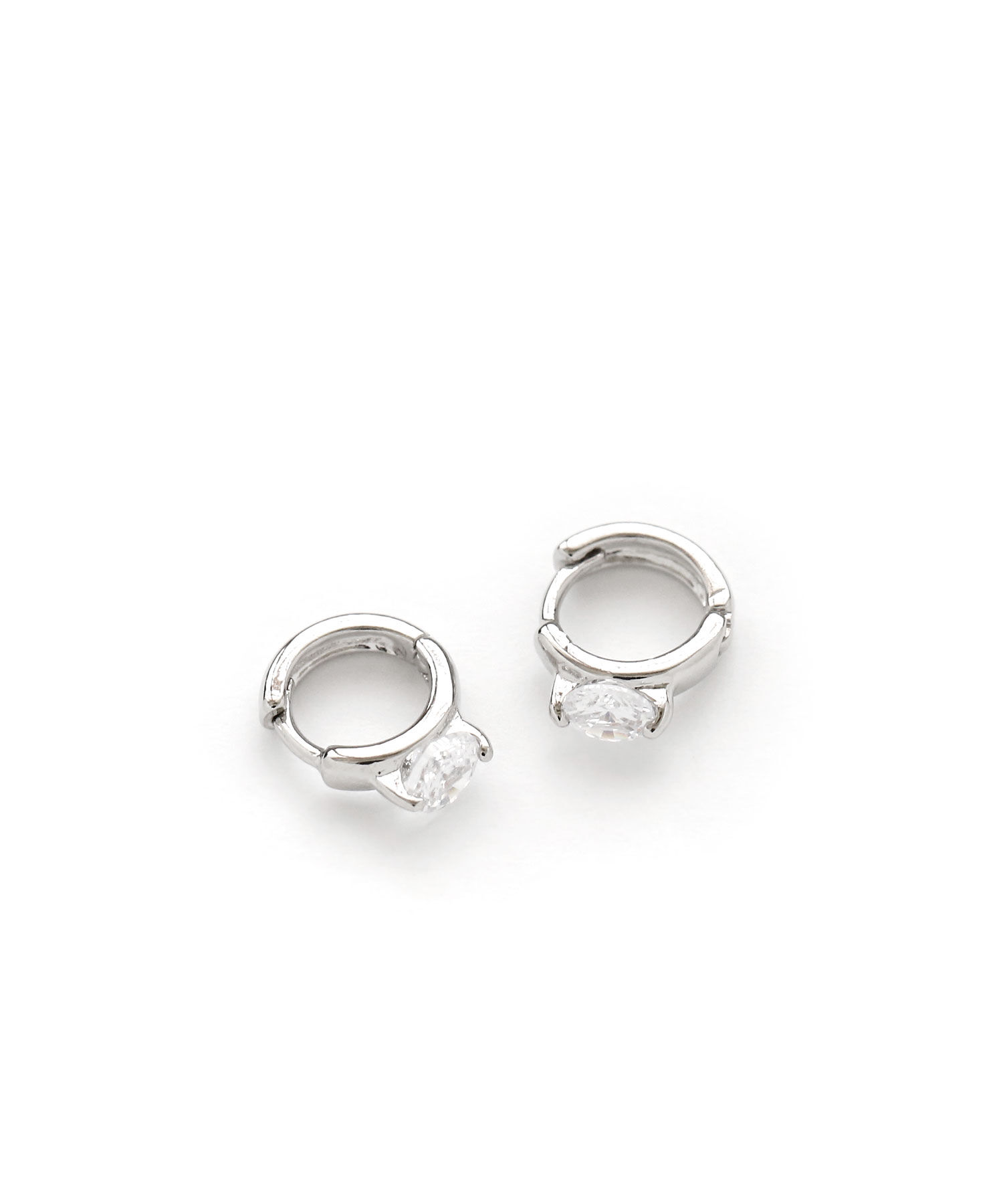 colleca la「1粒ストーンのワンタッチミニフープピアス」|ピアス|