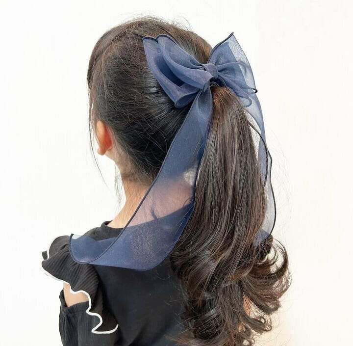 BACKYARD FAMILY「キッズ ヘアゴム リボン 通販 オーガンジー 38042101 アンジュオーガンジーリボンヘアゴム」|ヘアゴム・シュシュ|