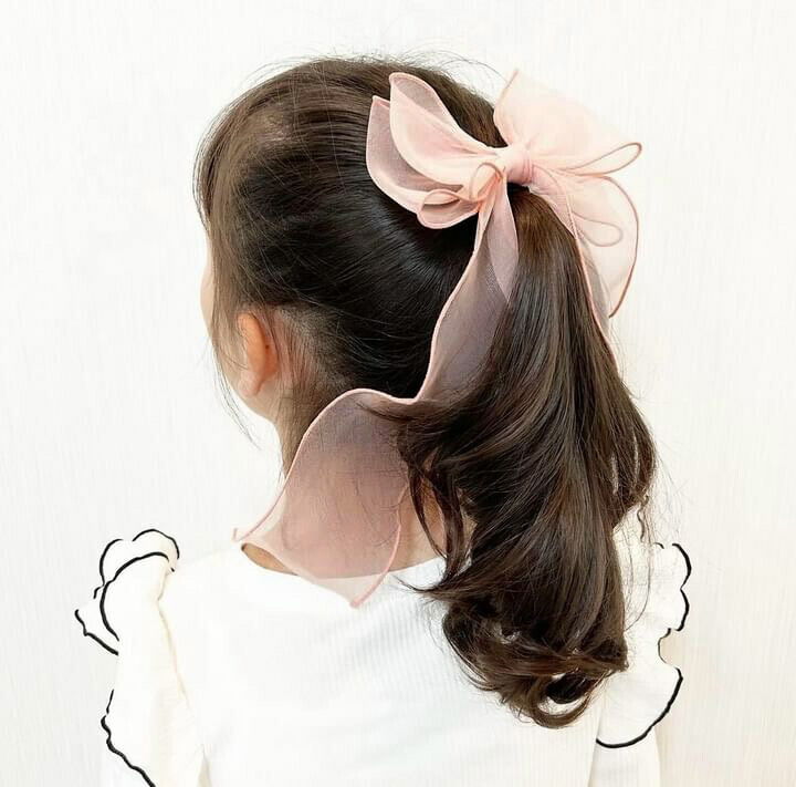 BACKYARD FAMILY「キッズ ヘアゴム リボン 通販 オーガンジー 38042101 アンジュオーガンジーリボンヘアゴム」|ヘアゴム・シュシュ|