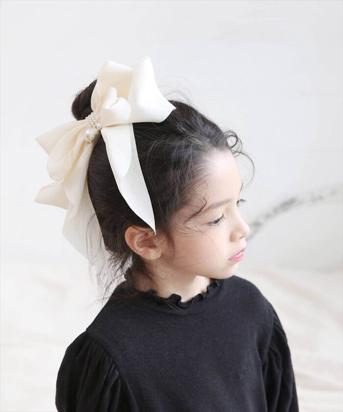 BACKYARD FAMILY「リボン 大きめ ヘアゴム キッズ 通販 ヘア ゴム 髪飾り 子供 子ども 子供用 女の子 卒園式」|ヘアゴム・シュシュ|