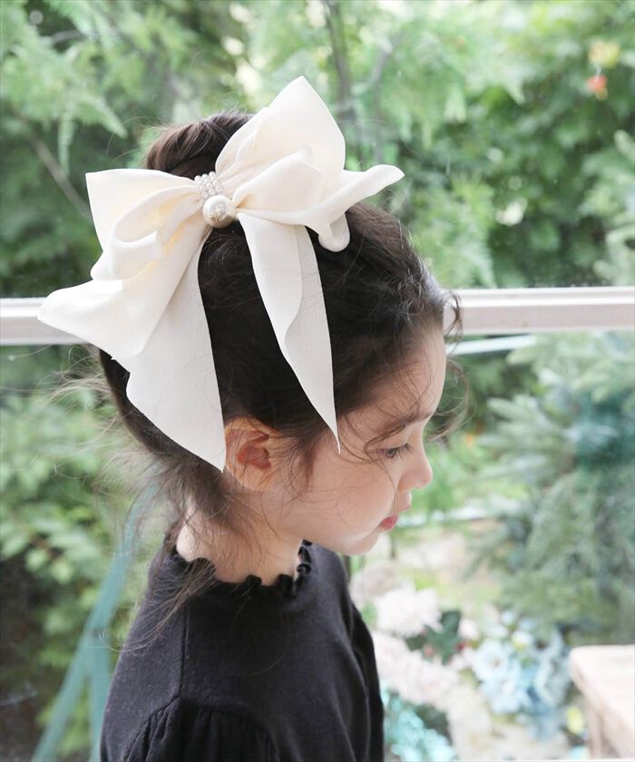 BACKYARD FAMILY「リボン 大きめ ヘアゴム キッズ 通販 ヘア ゴム 髪飾り 子供 子ども 子供用 女の子 卒園式」|ヘアゴム・シュシュ|