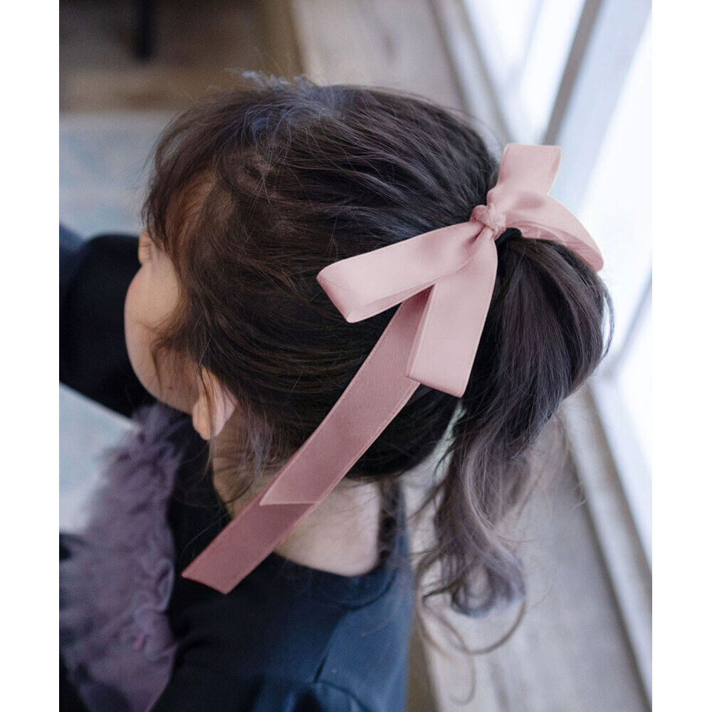 BACKYARD FAMILY「Rora ヘアゴム キッズ 通販 レア ロングリボン 髪ゴム 髪飾り 髪どめ 髪留め」|ヘアゴム・シュシュ|ピンク1