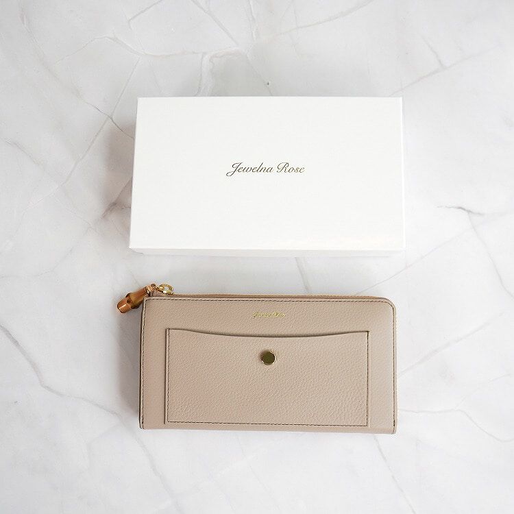 Jewelna Rose「Jewelna Rose フォリー・ウォレット 本革 長財布 大容量 15147」|財布|