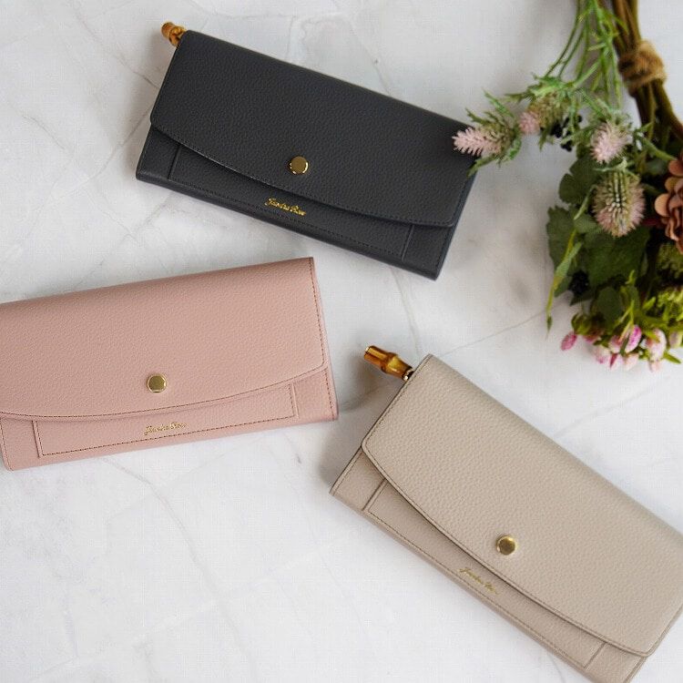 Jewelna Rose「Jewelna Rose フォリー・ウォレット 本革 長財布 大容量 15147」|財布|