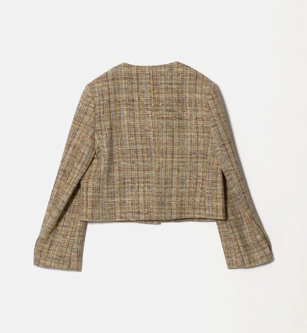 AEWEN MATOPH「＜AEWEN MATOPH＞ツイード ショート ジャケット」|ノーカラージャケット|