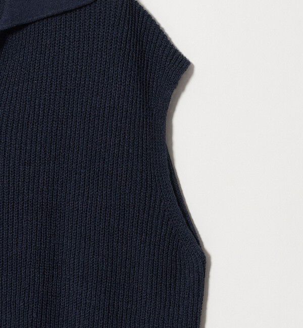 UNITED ARROWS green label relaxing「メランジ スキッパー ニット ベスト」|ベスト・ジレ|