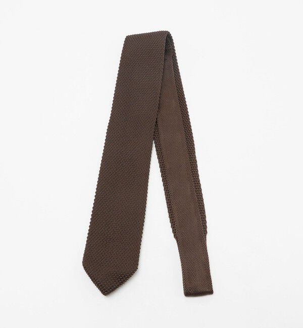UNITED ARROWS green label relaxing「GLR ポリエステル ウォッシャブル ニット ソリッド ネクタイ ニットタイ」|ネクタイ・蝶ネクタイ|DK.BROWN
