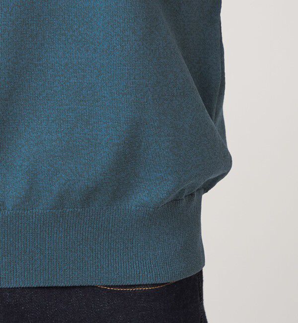 UNITED ARROWS green label relaxing「A+ MOULINE ポリエステル クルーネック ニット」|ニット・セーター|